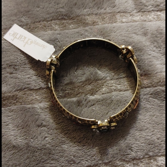 Mixed Metals Rhinestone Bracelet - Picture 2 of 6